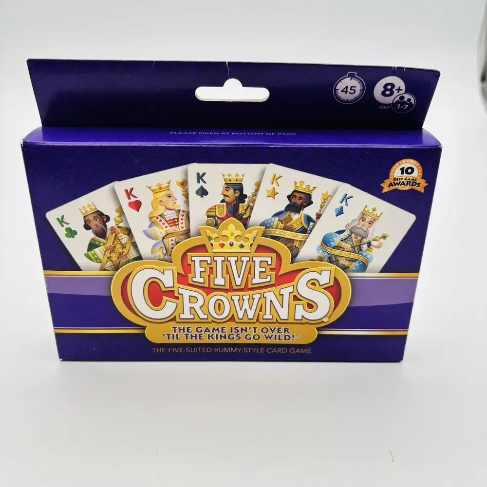 Five Crowns The Five Suited Rummy Style Card Game NEW AND SEALED